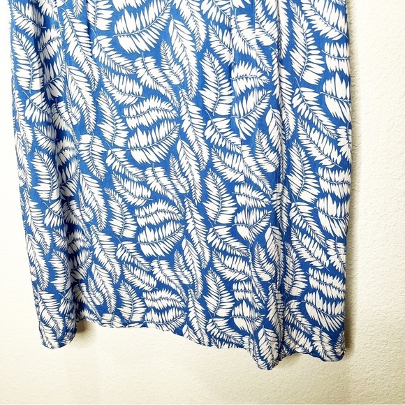 Boden Leaf Print Easy Day Dress 12L Long - Picture 6 of 14